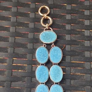 Light Blue Druzy Bracelet